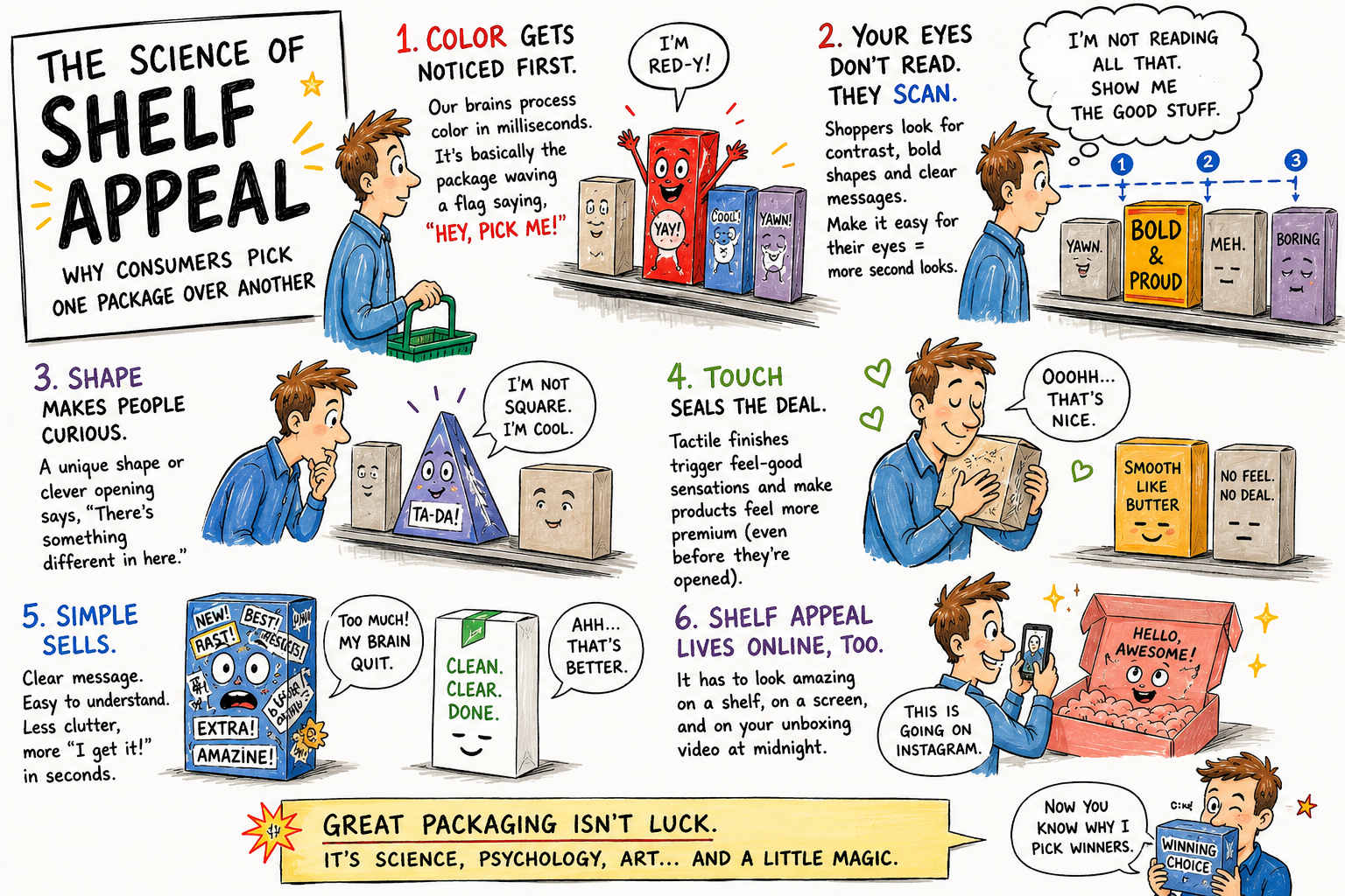 The Science of Shelf Appeal: Why Consumers Pick One Package Over Another